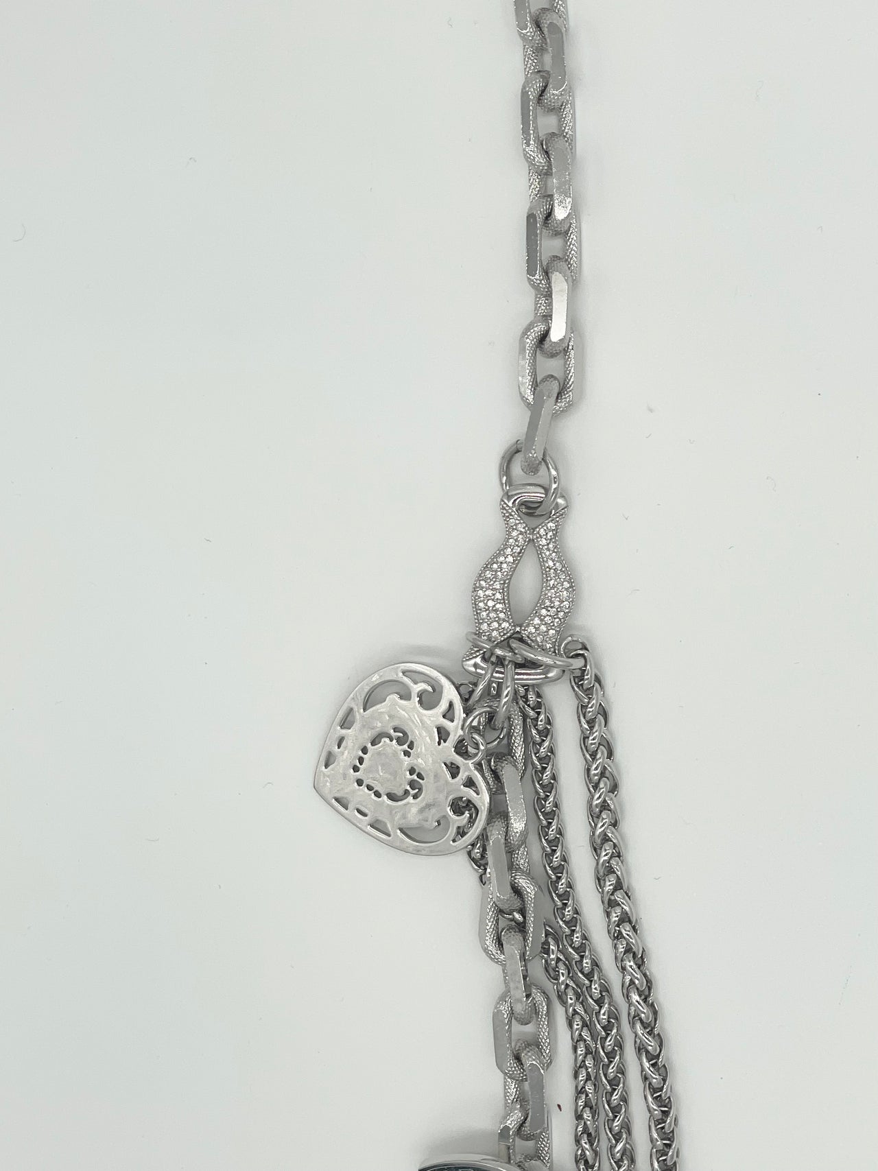 Dior Necklace Multi Strand Heart Charm