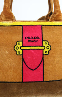 Thumbnail for Prada Cahier Printed Velvet Bag