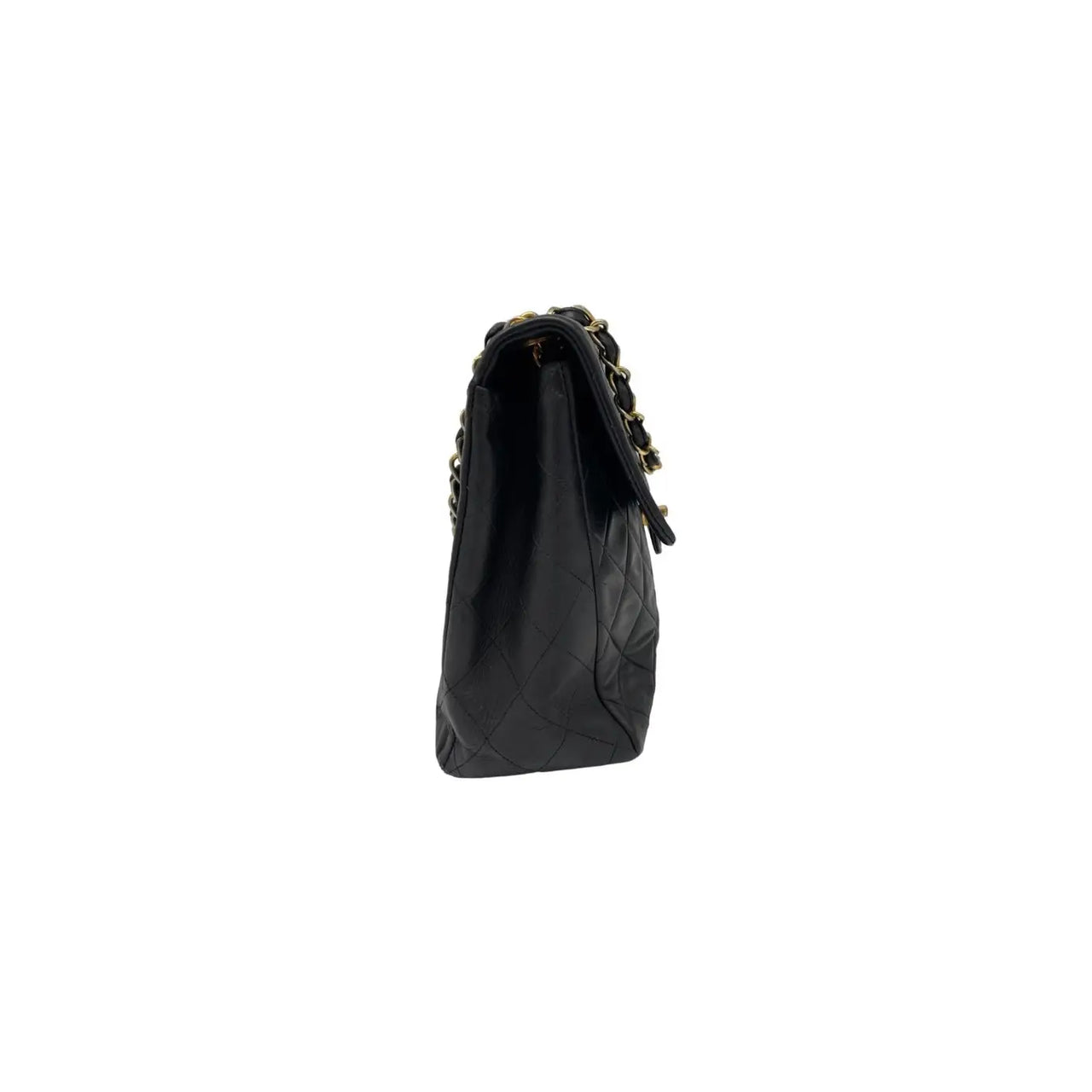 Chanel Vintage Black Lambskin Big CC Small Classic Flap Bag 24k