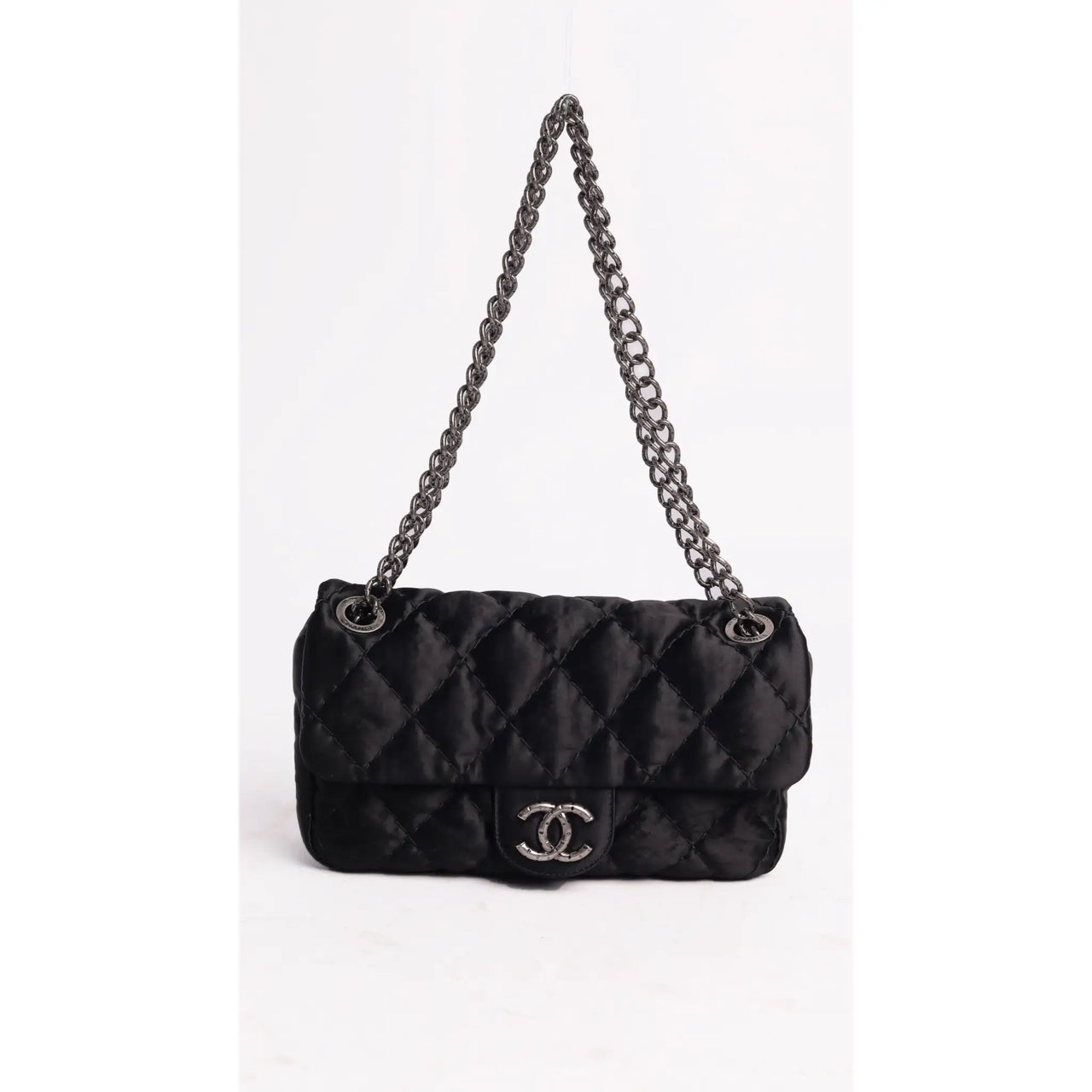Chanel Maxi Black Nylon Shopping Tote