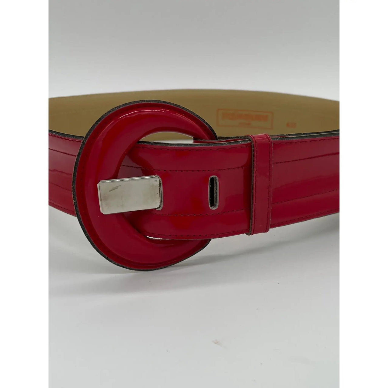 SAINT LAURENT Patent-leather belt
