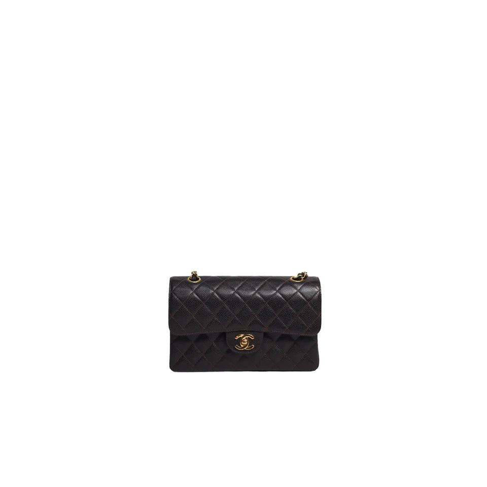 Chanel Twin Zipped Pochette Clutch with Chain in White Caviar Leather with  Shiny Gold Hardware - SOLD