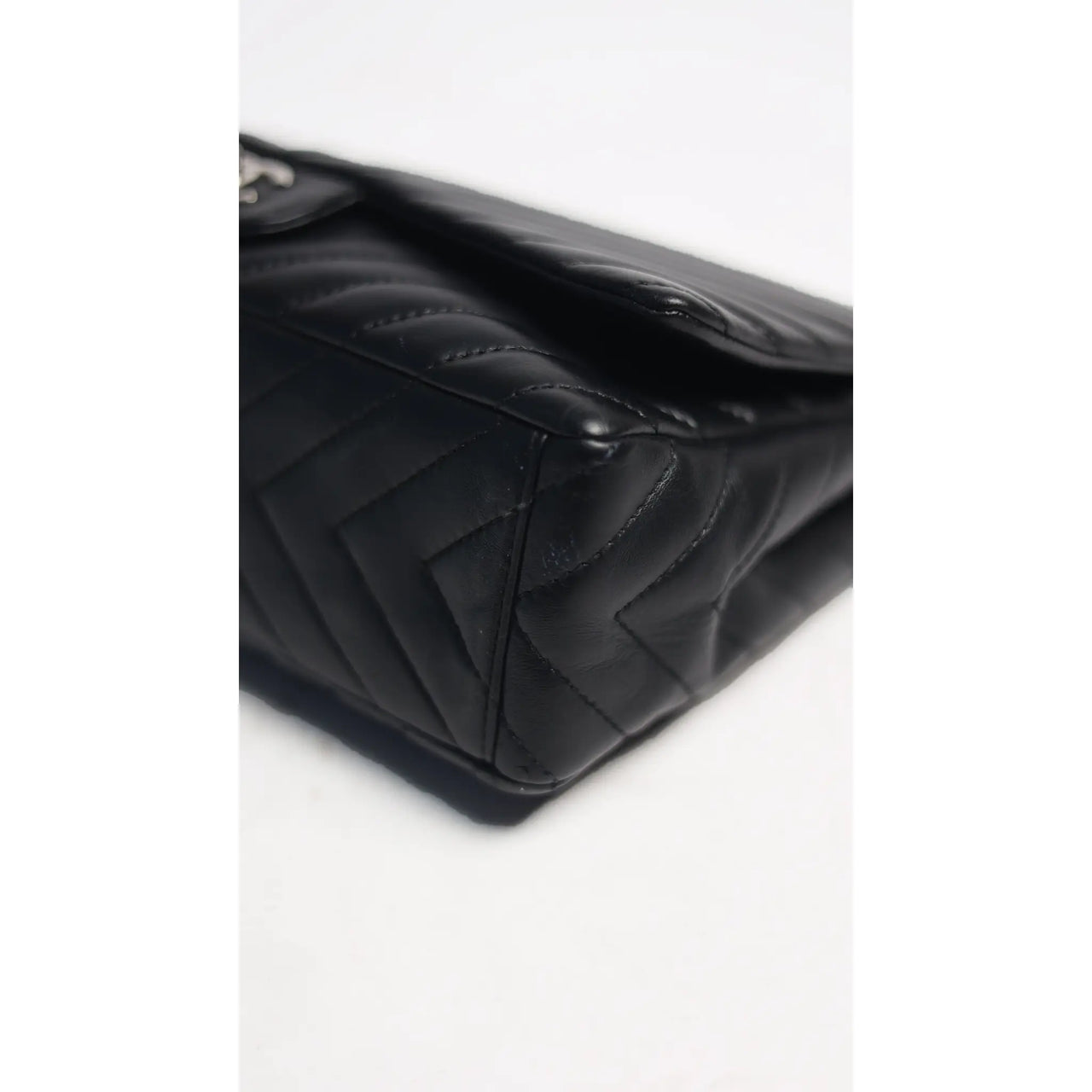 Rare Chanel So Black Chevron Timeless Medium flap bag