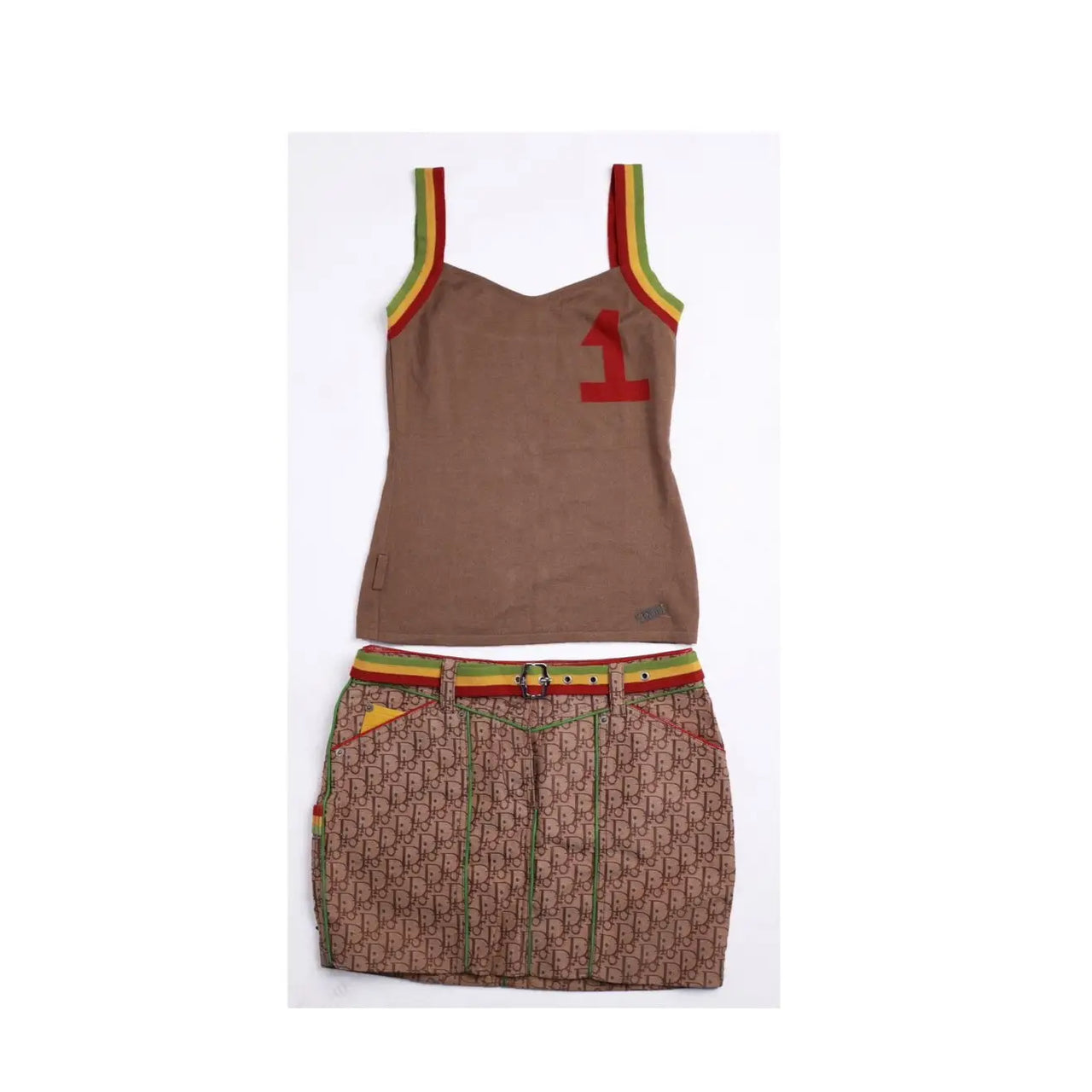 Christian Dior Galliano Rasta Set - Vintage Counter – Comptoir Vintage Christian Dior Galliano Rasta Set - Vintage Counter – Comptoir Vintage