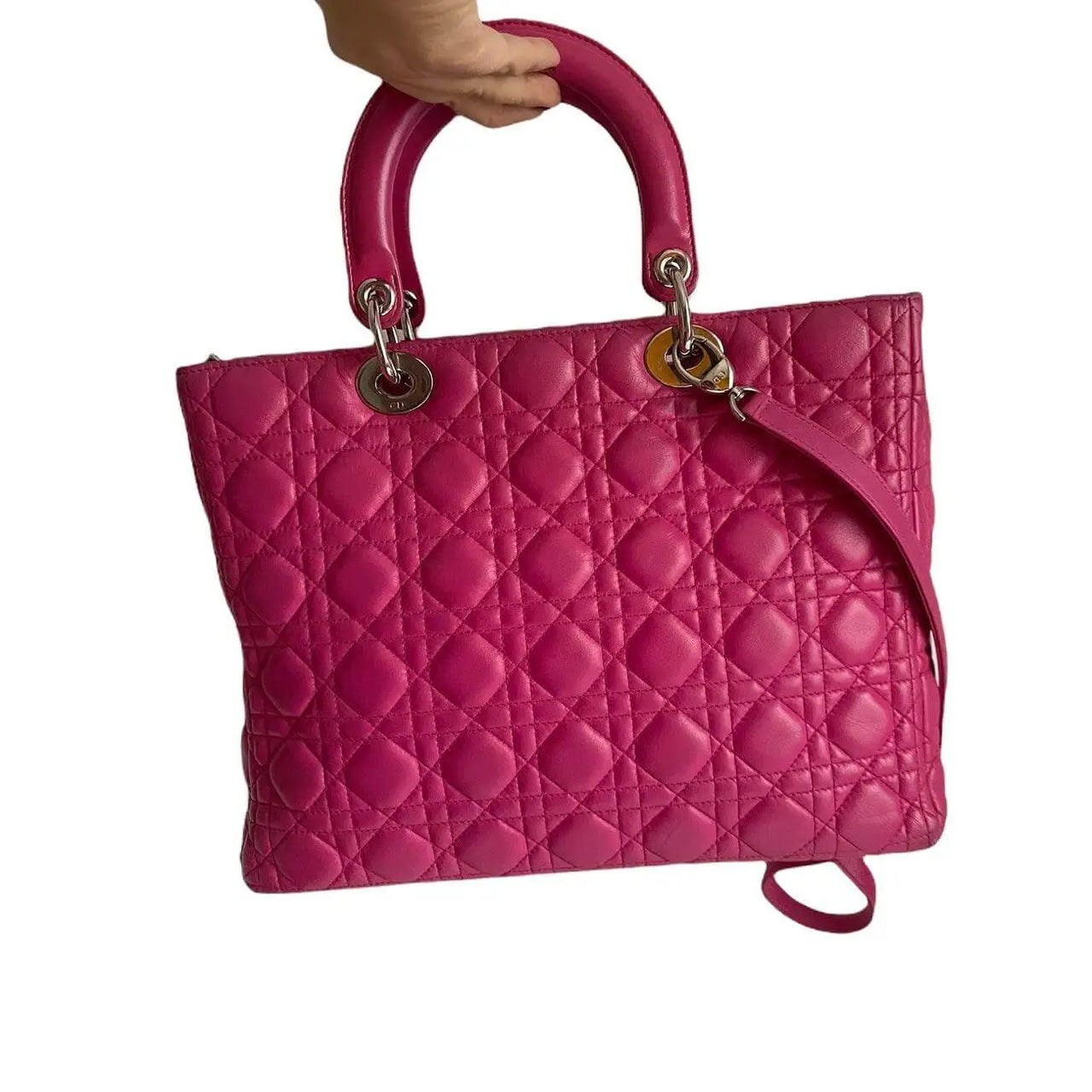 Christian Dior Lady Large Magenta Gannage