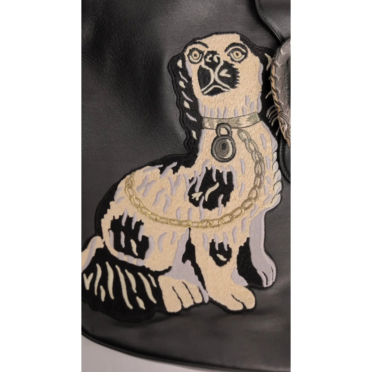 Gucci Dog Embroidered Dionysus Hobo