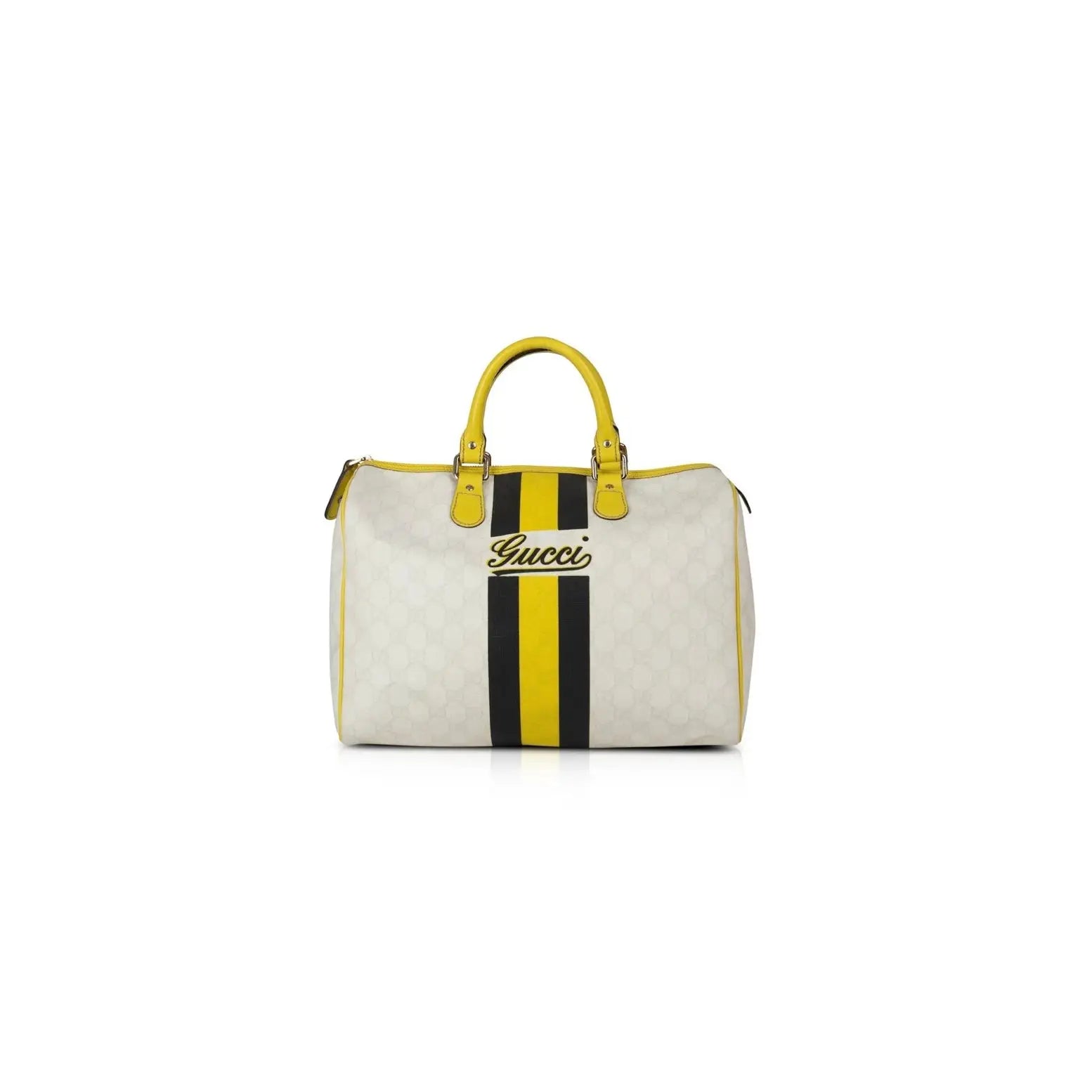 【PARTIMENTO】★ STRIPE BOSTON BAG ★ 3 COLOR Medium GG Supreme Web Stripe Joy Boston Bag - Comptoir Vintage