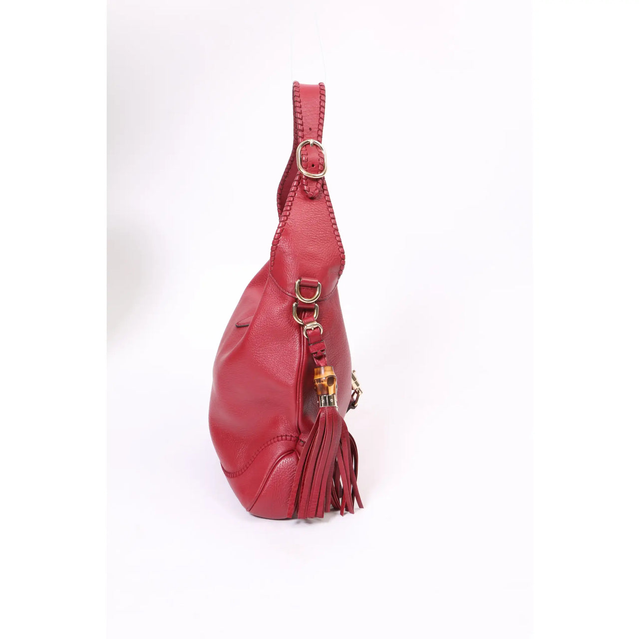 Gucci - Authenticated Jackie Vintage Handbag - Leather Red Plain for Women, Very Good Condition