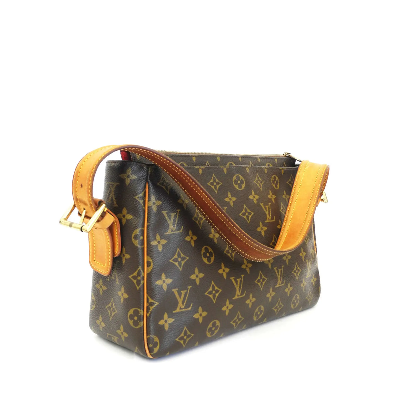 Shop for Louis Vuitton Monogram Canvas Leather Cite GM Shoulder Bag -  Shipped from USA