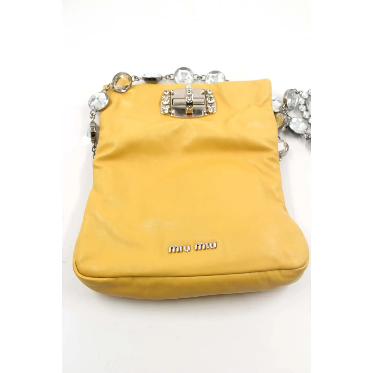 Vintage Miu Miu Clutch Bag Crossbody Beige