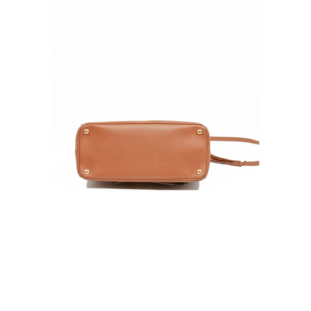 Prada Double Zip Saffiano Leather Tote Shoulder Bag
