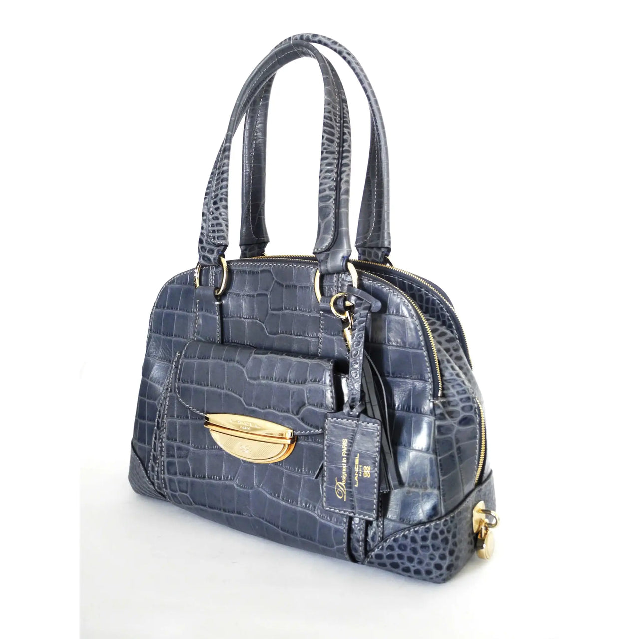 Handbag ADJANI GM by Lancel Crocodile Comptoir Vintage