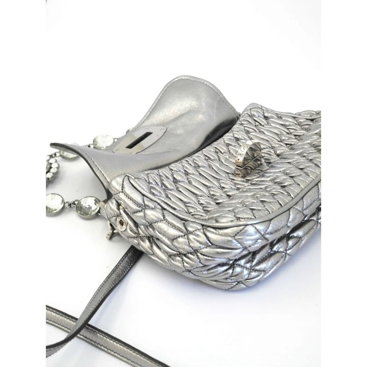 Miu Miu silver bag - Comptoir Vintage