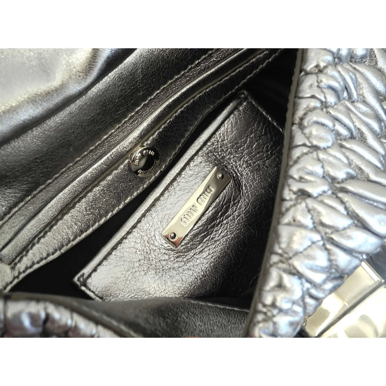 Miu Miu silver bag - Comptoir Vintage