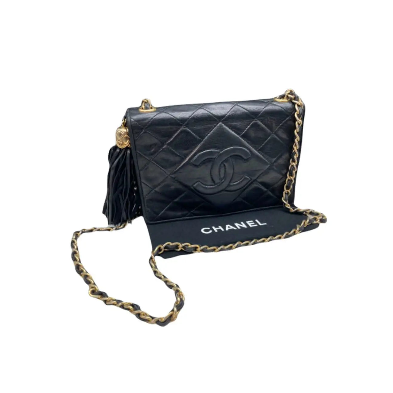 Chanel Vintage Black Small Classic Camera Case Bag CC Turnlock Patent –  Boutique Patina