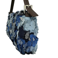 Thumbnail for Sac Fendi Fiori Denim Baguette