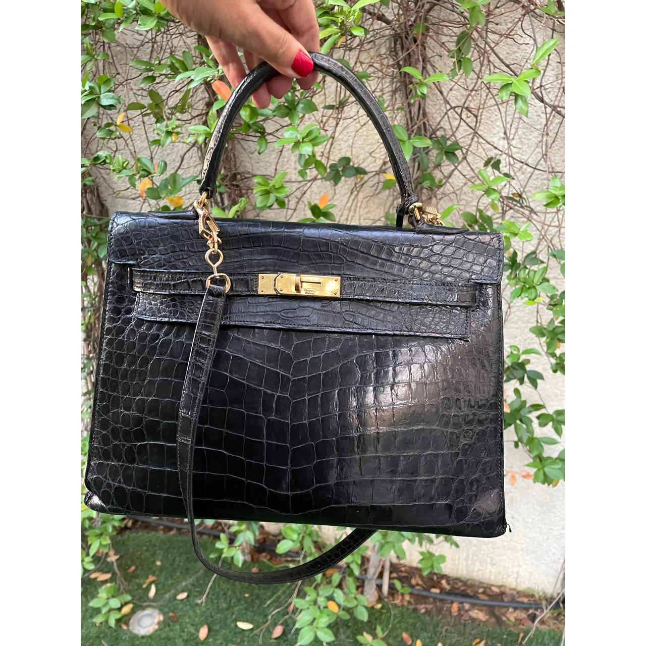 Sac hermes kelly croco best sale