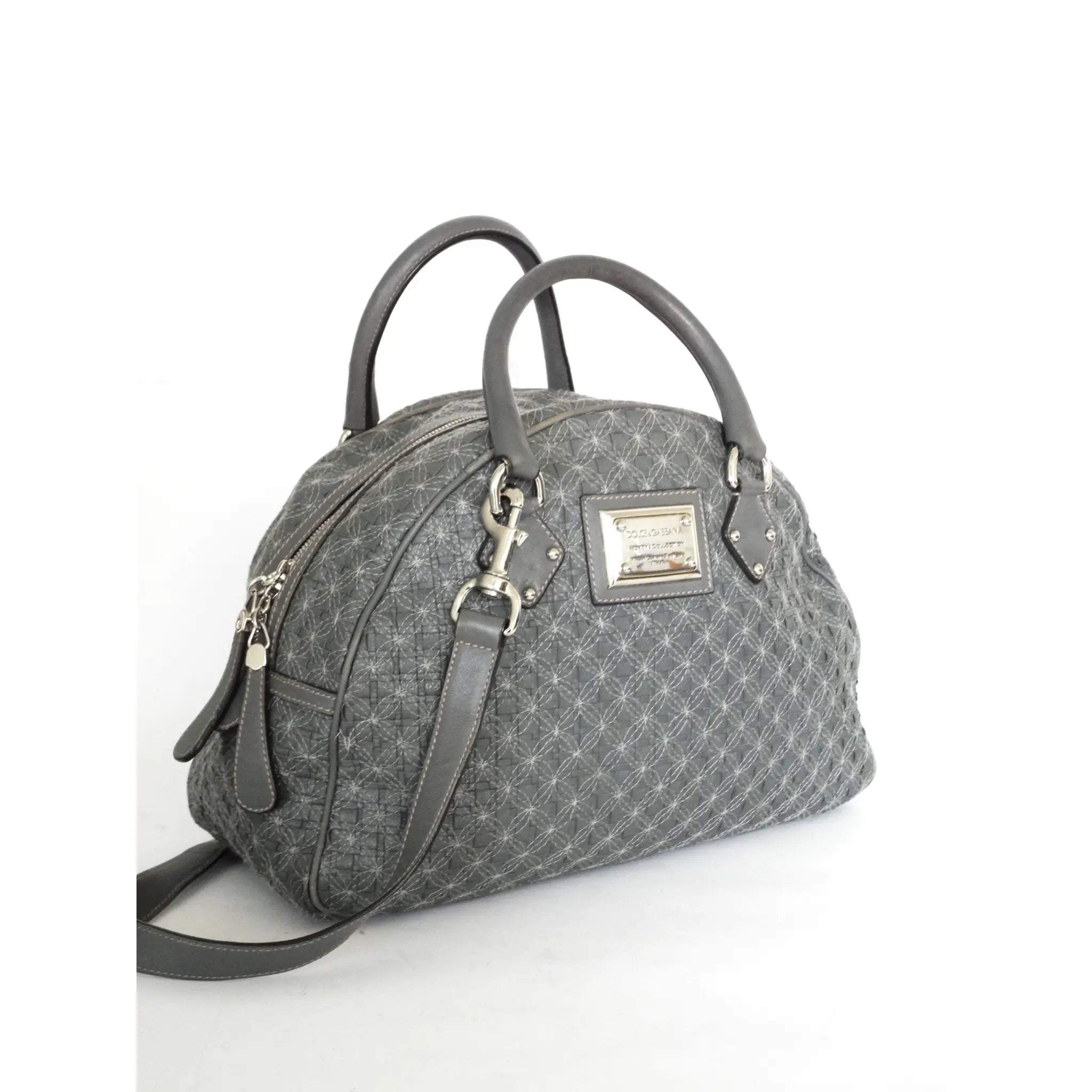 本物 Dolce & Gabbana MISSCURLY レザーハンドバッグ 本物 Dolce & Gabbana MISSCURLY レザーハンドバッグ