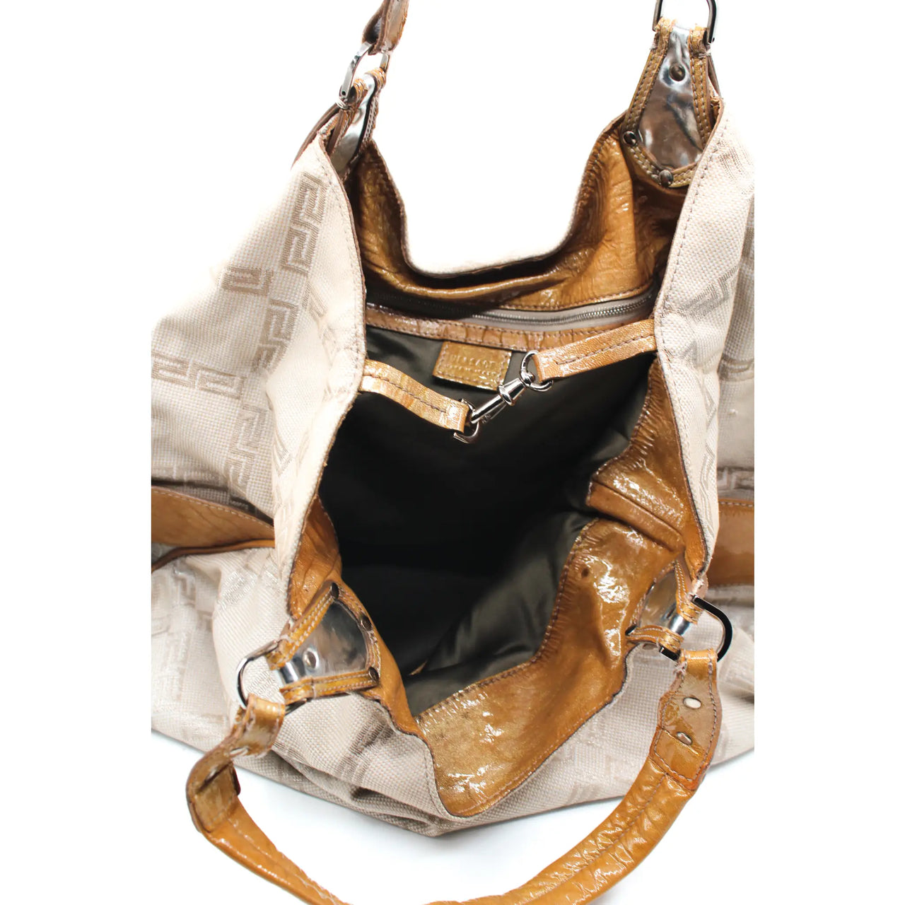 Versace Authenticated Leather Handbag