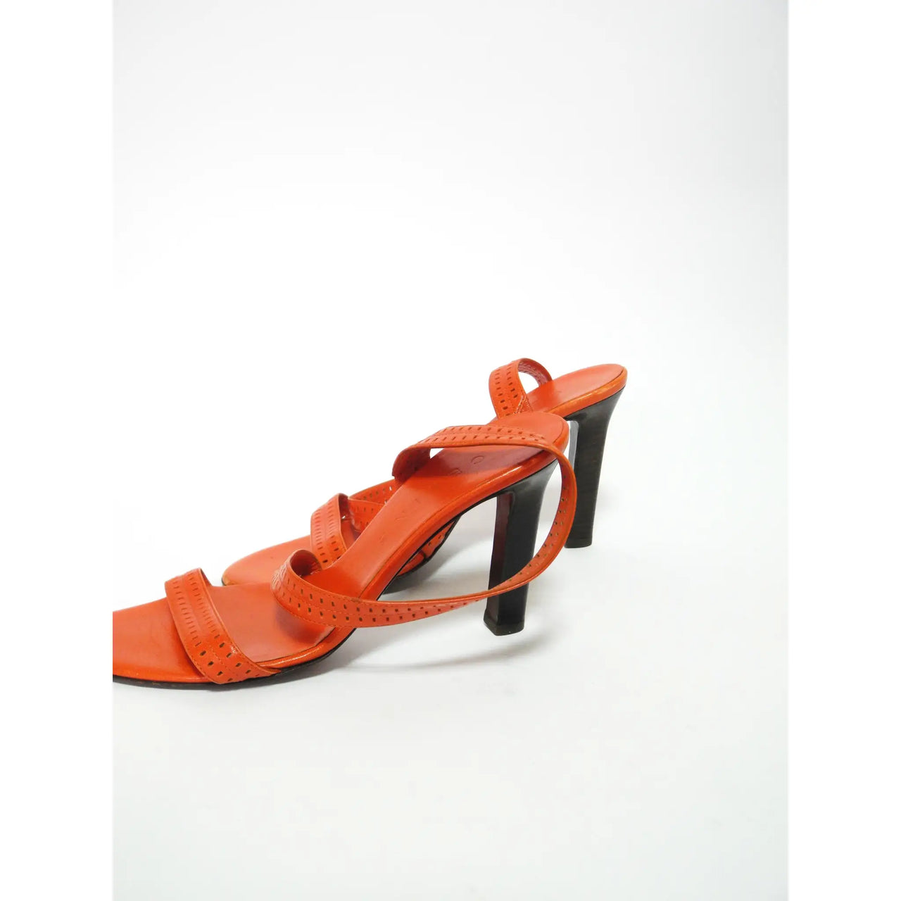Celine red 2025 strappy sandals